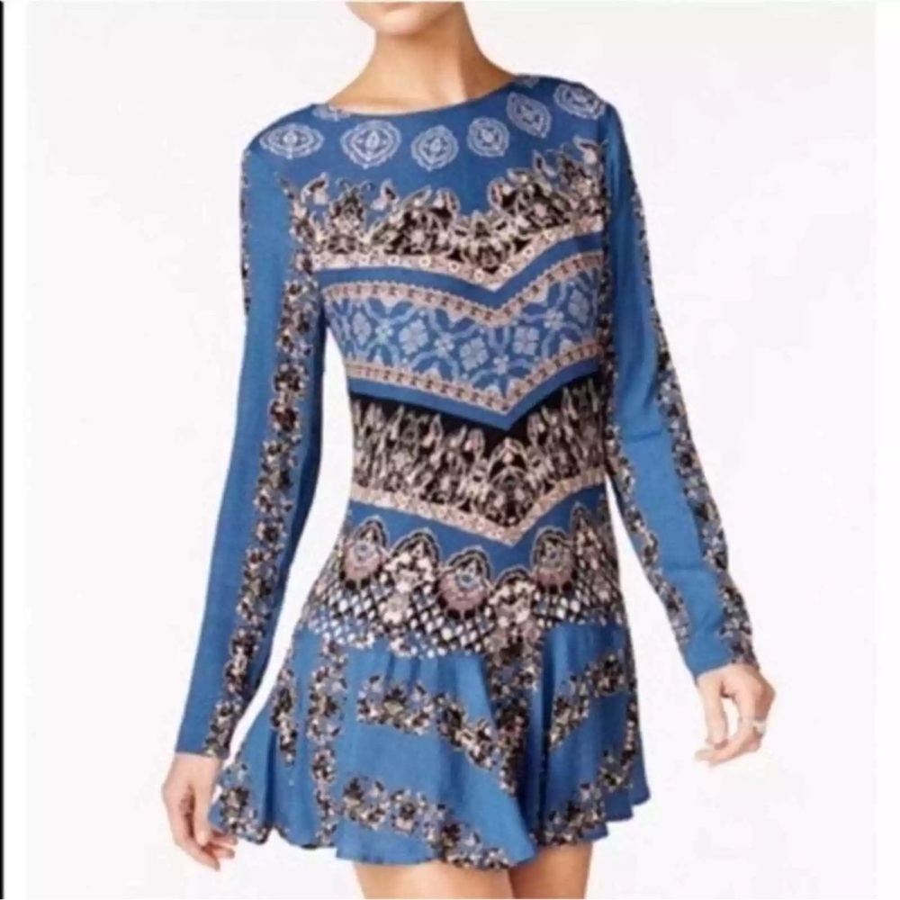 Free People Smooth Talker open back tunic top